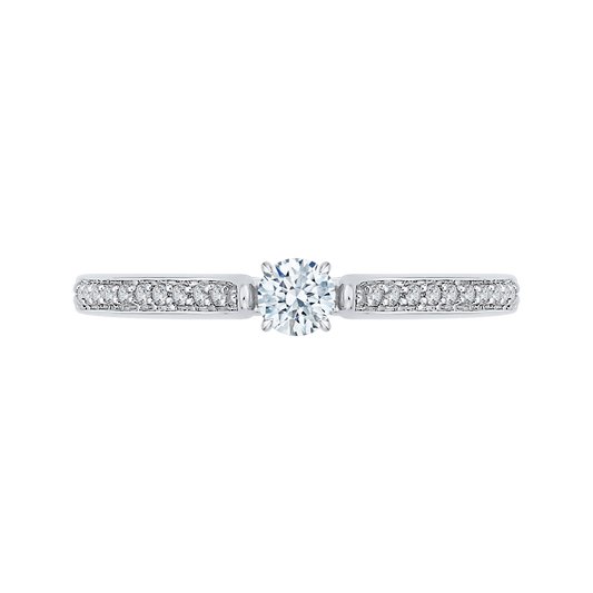 Diamond Engagement Ring in 14K White Gold