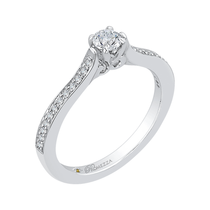 Diamond Engagement Ring in 14K White Gold