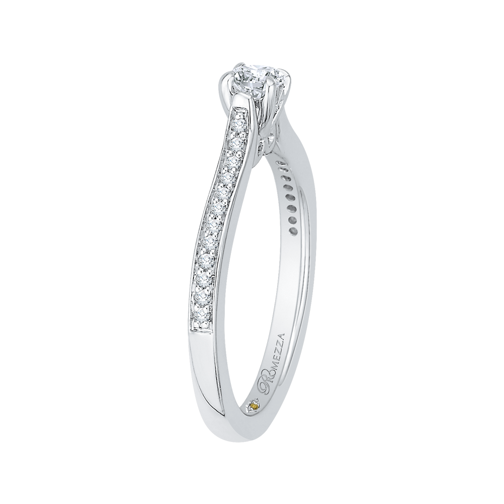 Diamond Engagement Ring in 14K White Gold