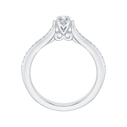 Diamond Engagement Ring in 14K White Gold