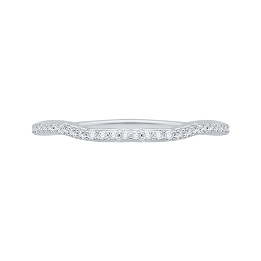 Diamond Half-Eternity Wedding Band in 14K White Gold