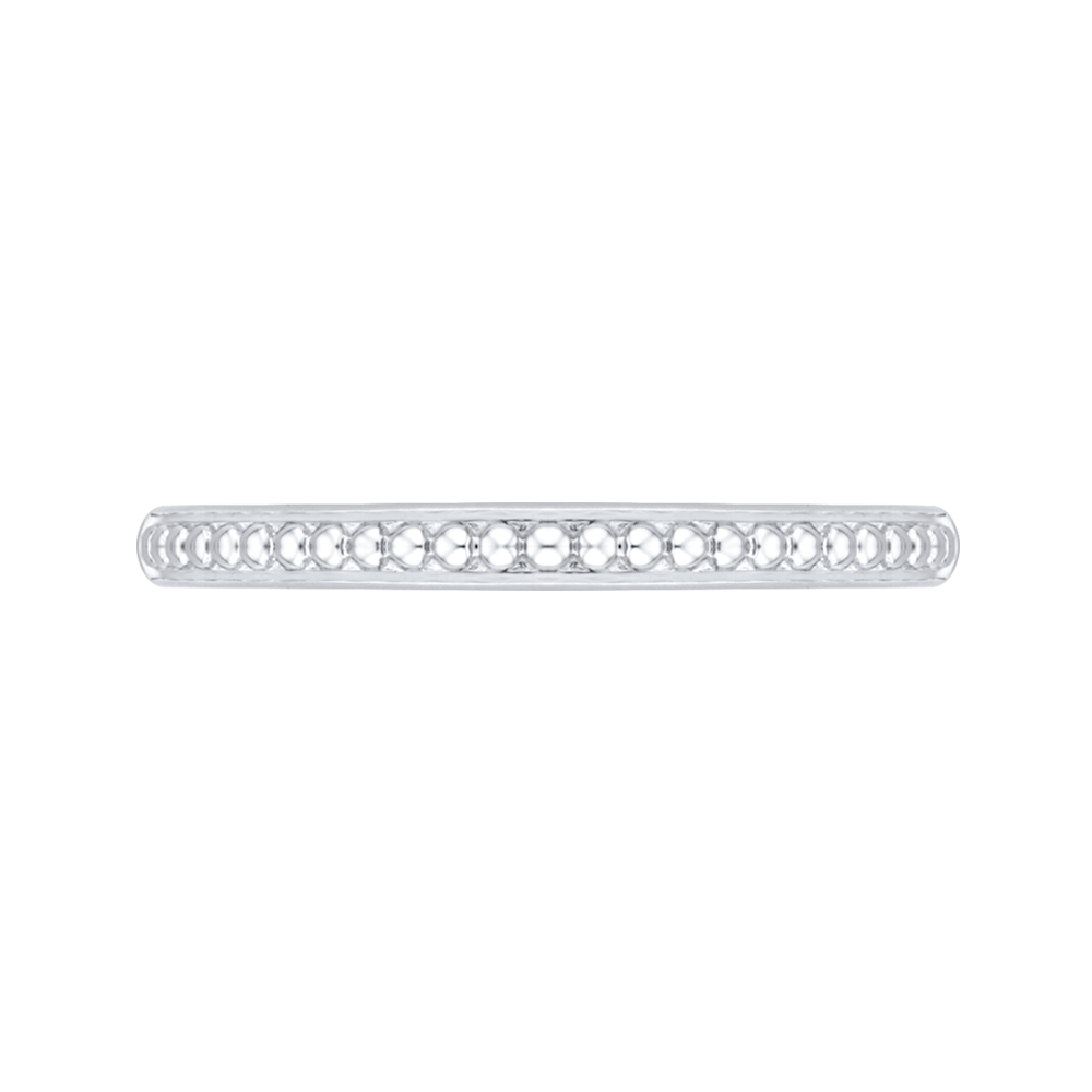 Plain Wedding Band in 14K White Gold