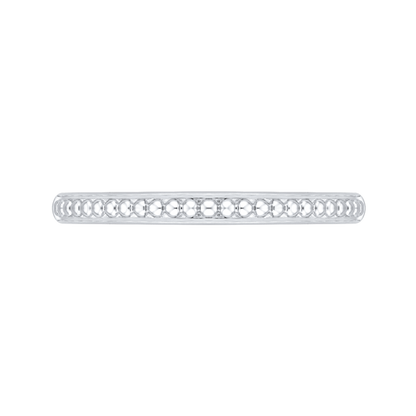 Plain Wedding Band in 14K White Gold
