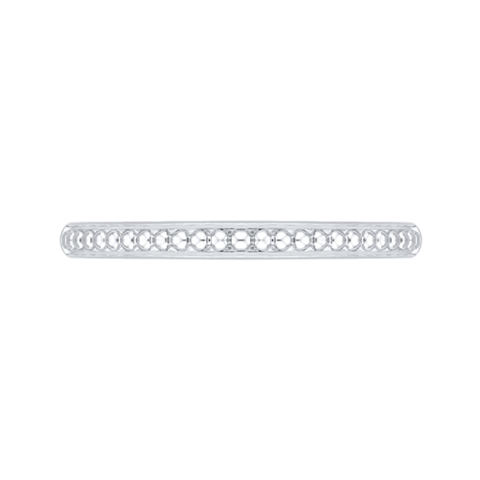 Plain Wedding Band in 14K White Gold