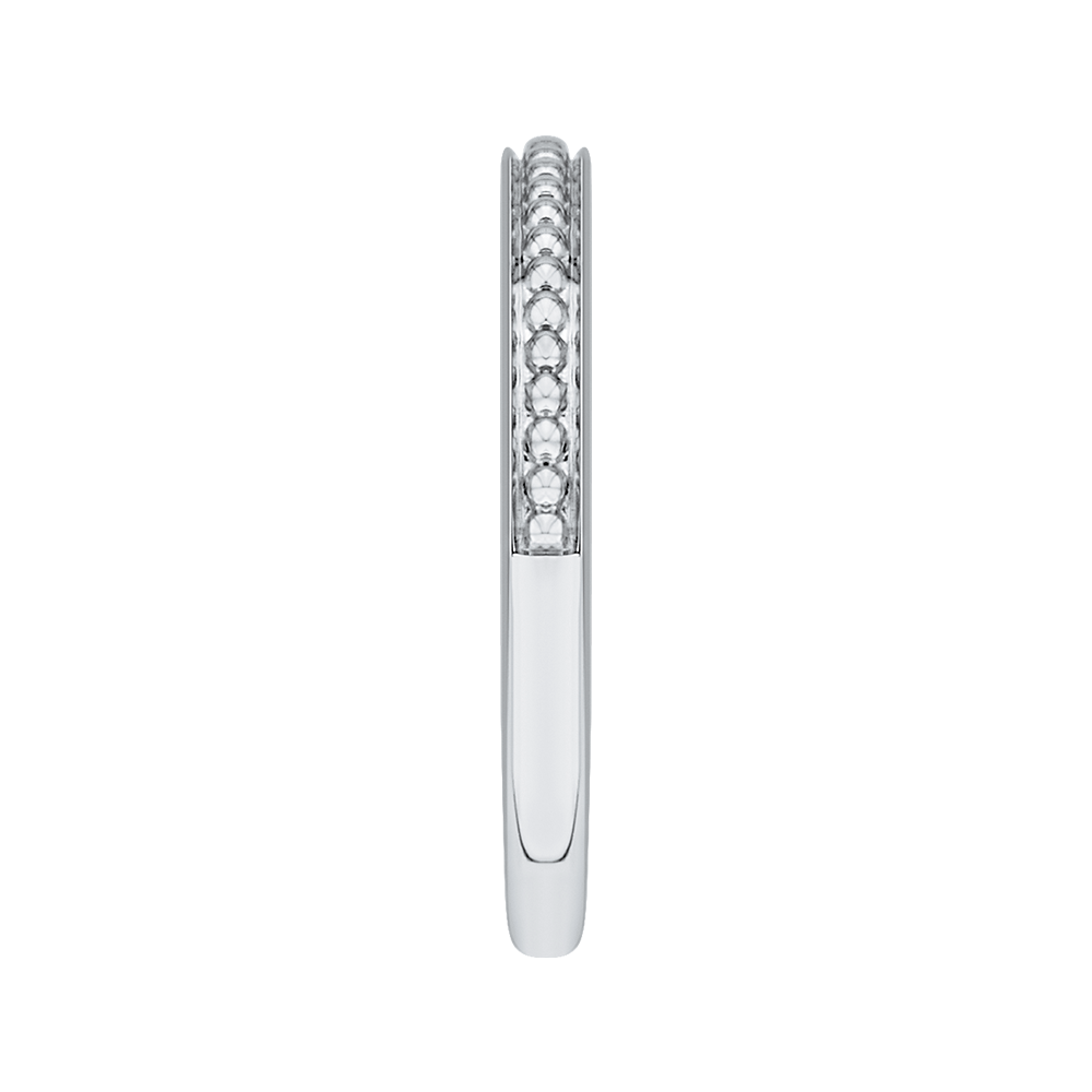 Plain Wedding Band in 14K White Gold