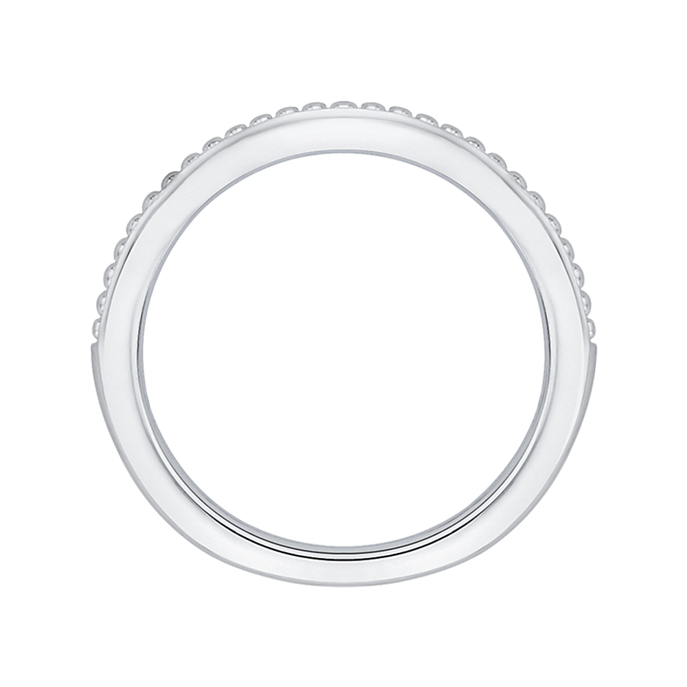 Plain Wedding Band in 14K White Gold
