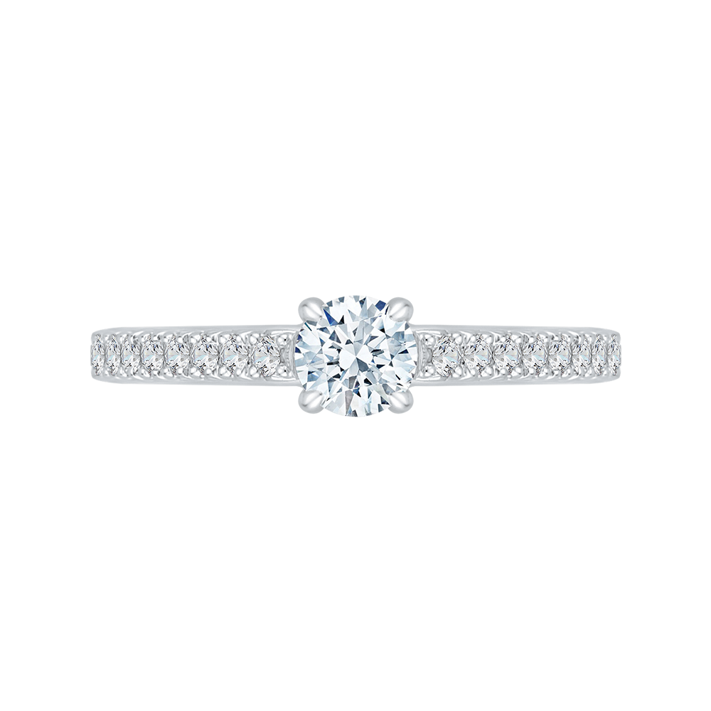 Diamond Engagement Ring in 14K White Gold