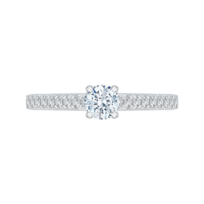 Diamond Engagement Ring in 14K White Gold