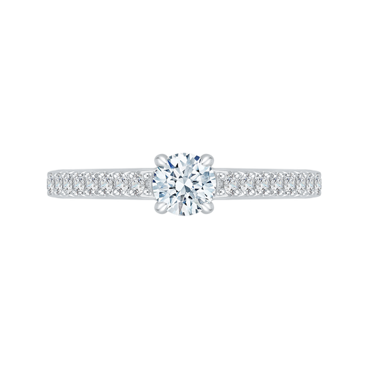 Diamond Engagement Ring in 14K White Gold