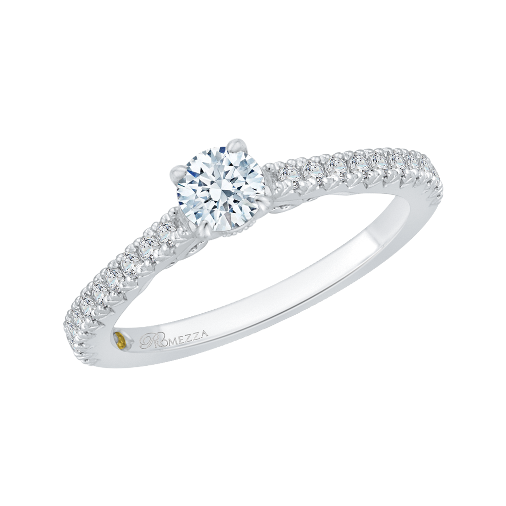 Diamond Engagement Ring in 14K White Gold