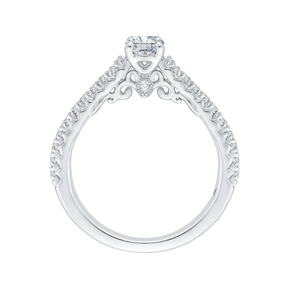 Diamond Engagement Ring in 14K White Gold