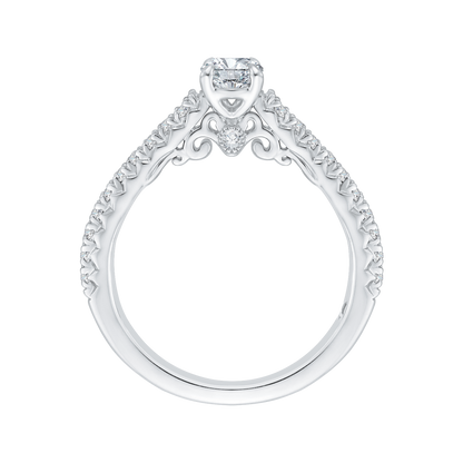 Diamond Engagement Ring in 14K White Gold