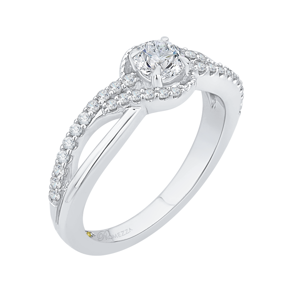 Diamond Engagement Ring in 14K White Gold