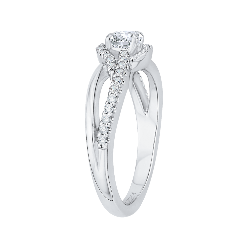 Diamond Engagement Ring in 14K White Gold