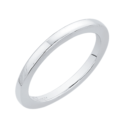 Plain Wedding Band in 14K White Gold