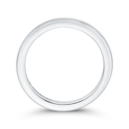 Plain Wedding Band in 14K White Gold