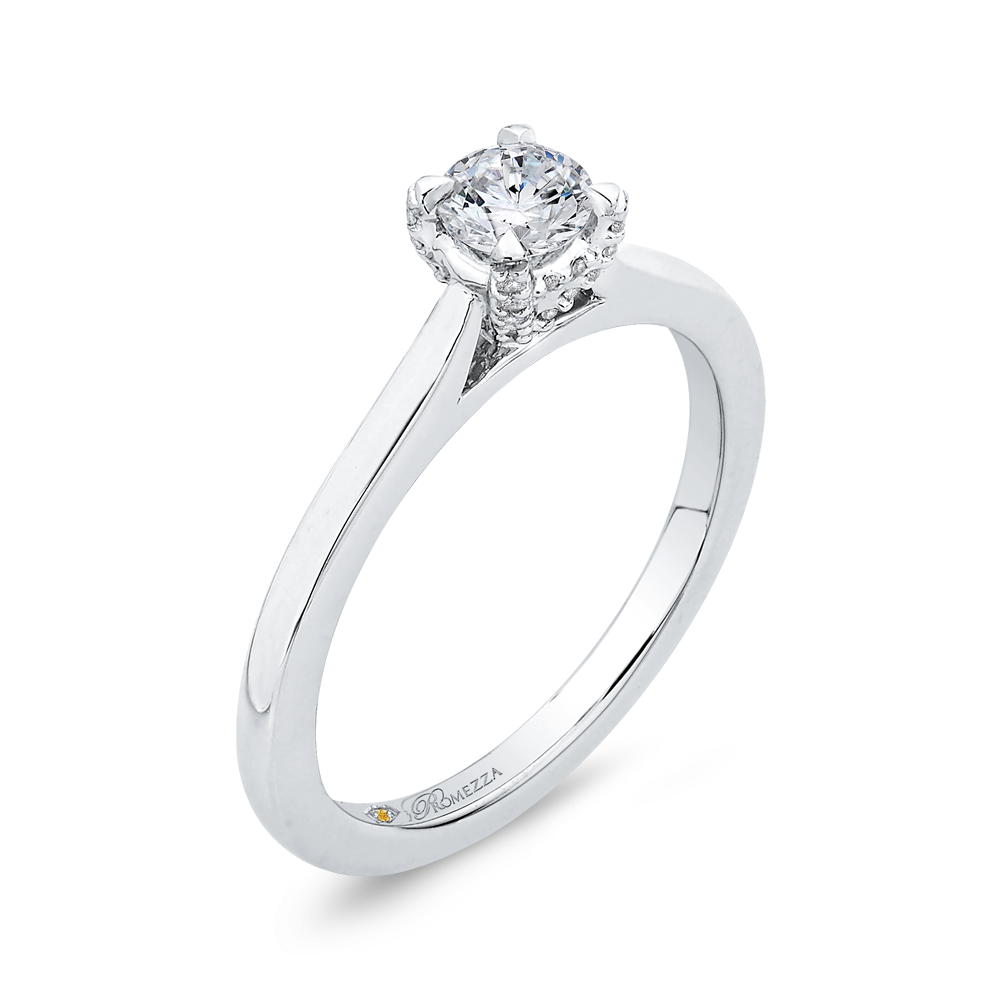 Diamond Engagement Ring in 14K White Gold