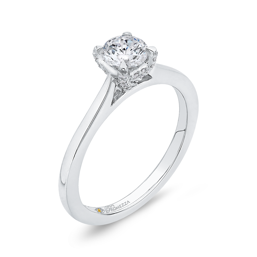 Diamond Engagement Ring in 14K White Gold