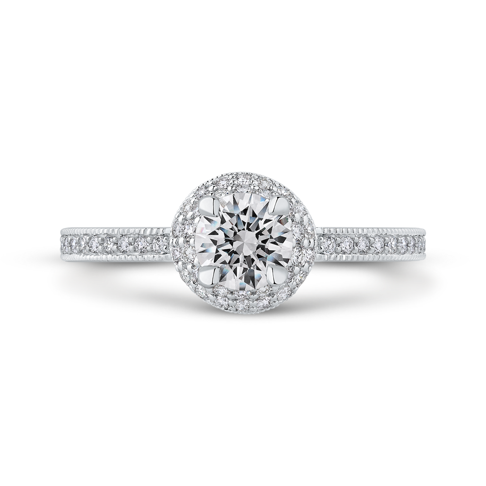 Diamond Engagement Ring in 14K White Gold