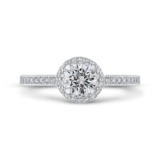 Diamond Engagement Ring in 14K White Gold