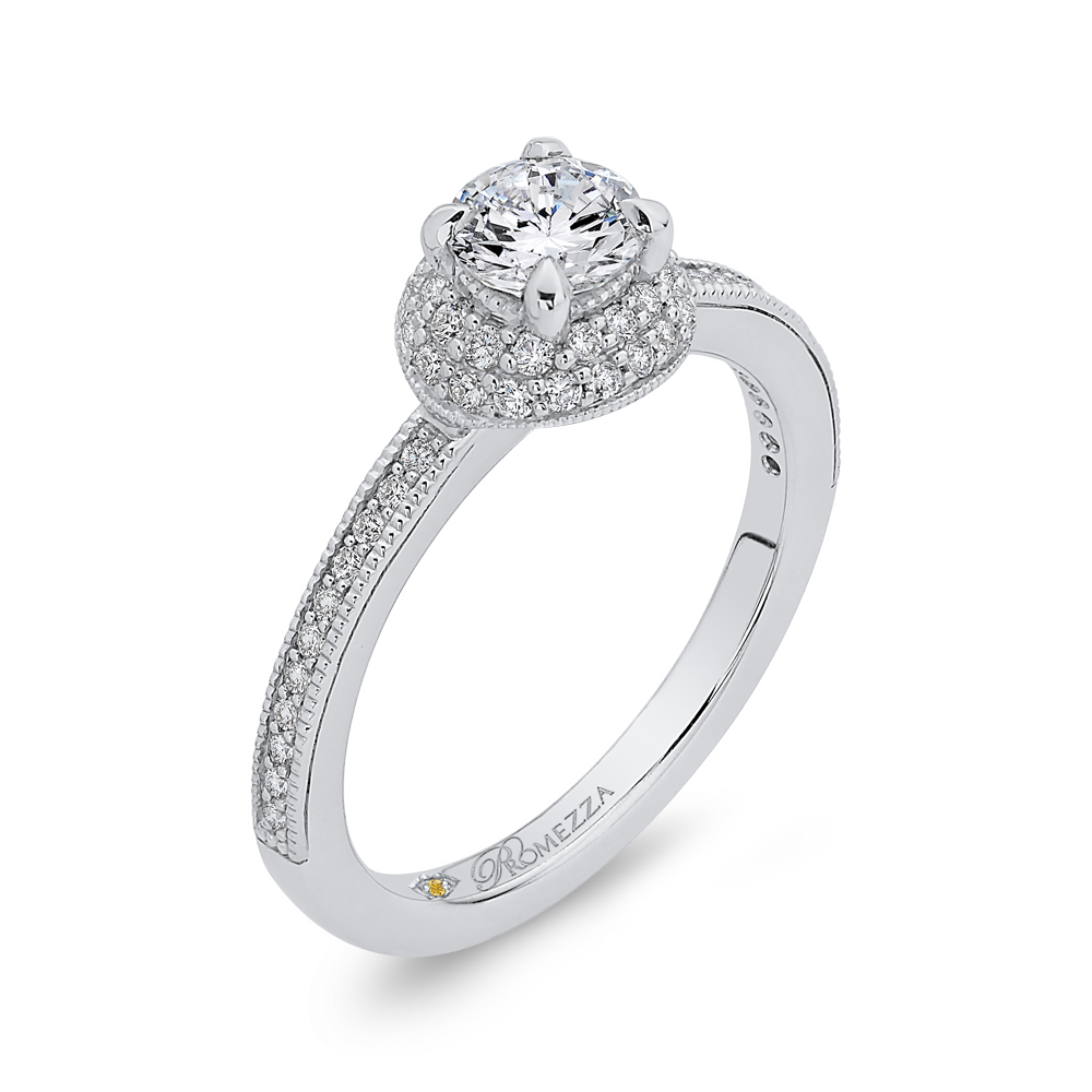 Diamond Engagement Ring in 14K White Gold