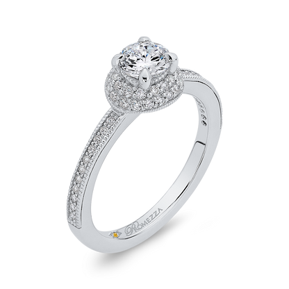 Diamond Engagement Ring in 14K White Gold