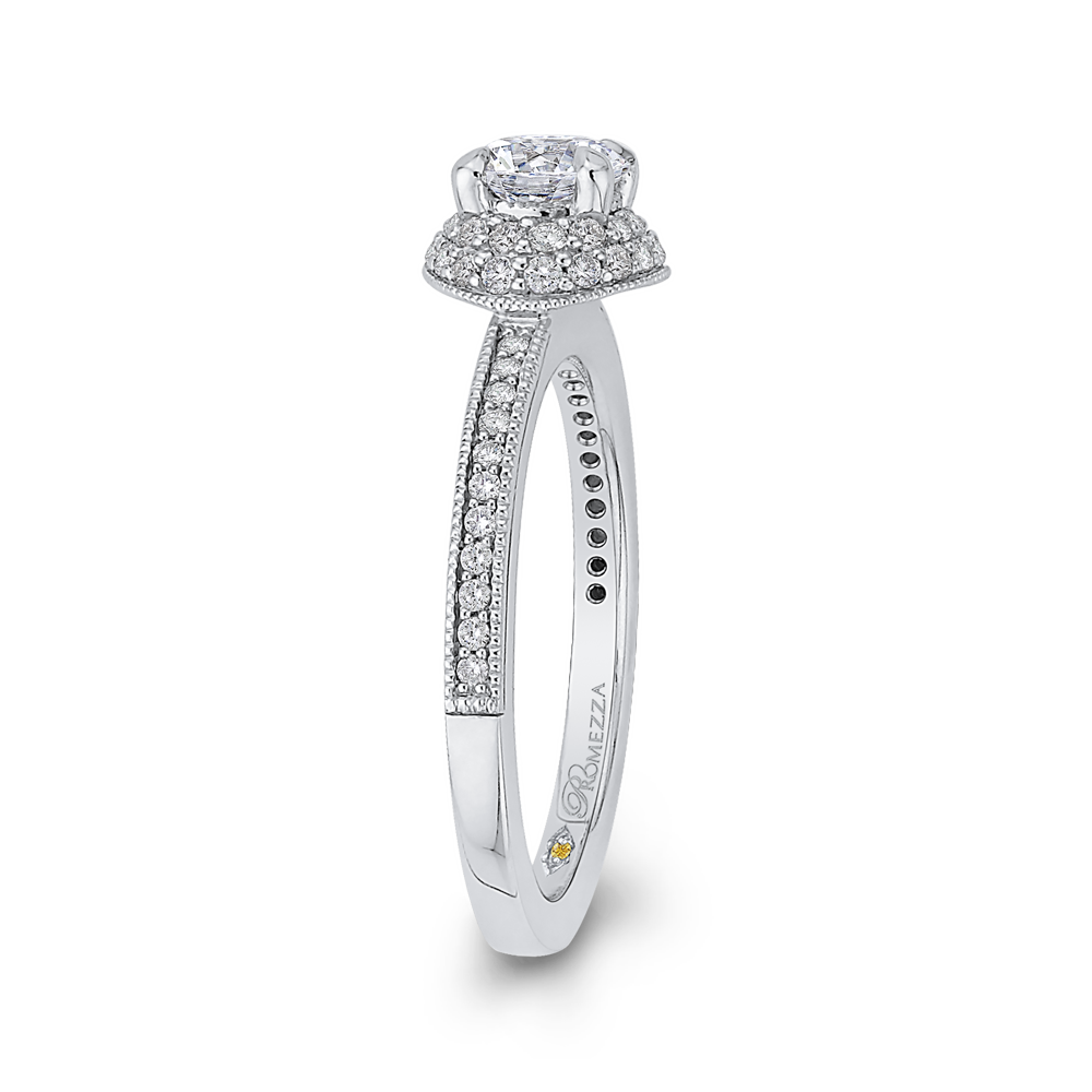 Diamond Engagement Ring in 14K White Gold