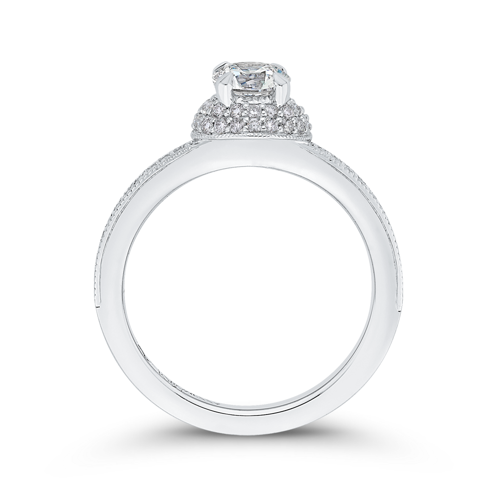 Diamond Engagement Ring in 14K White Gold