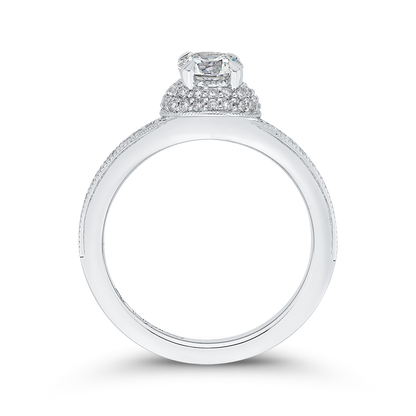 Diamond Engagement Ring in 14K White Gold