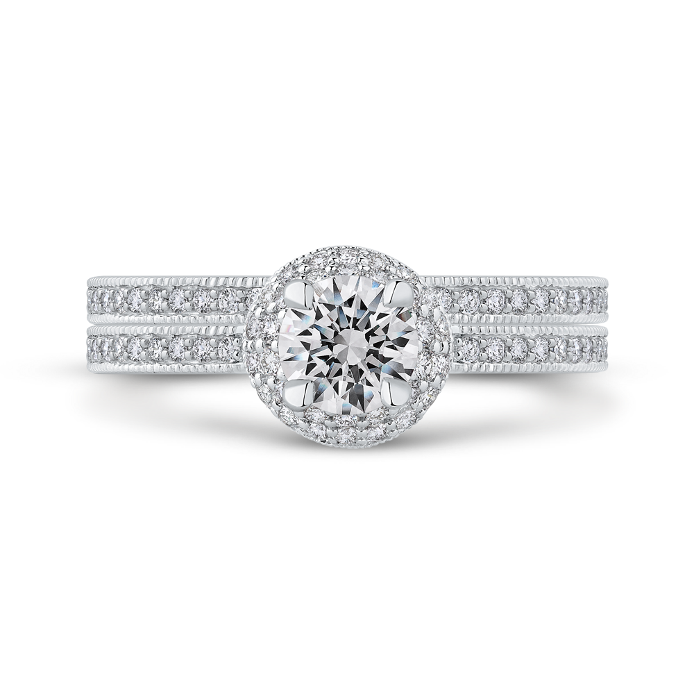 Diamond Engagement Ring in 14K White Gold