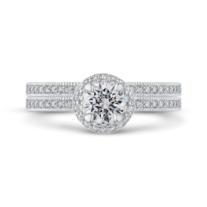 Diamond Engagement Ring in 14K White Gold