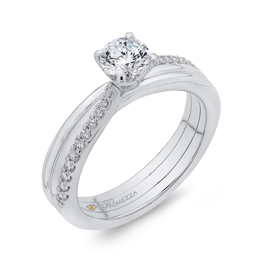 Diamond Engagement Ring in 14K White Gold