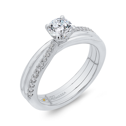 Diamond Engagement Ring in 14K White Gold