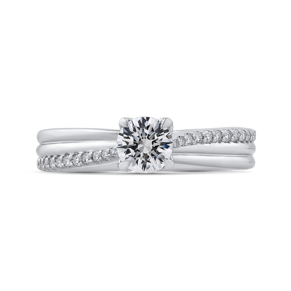 Diamond Engagement Ring in 14K White Gold