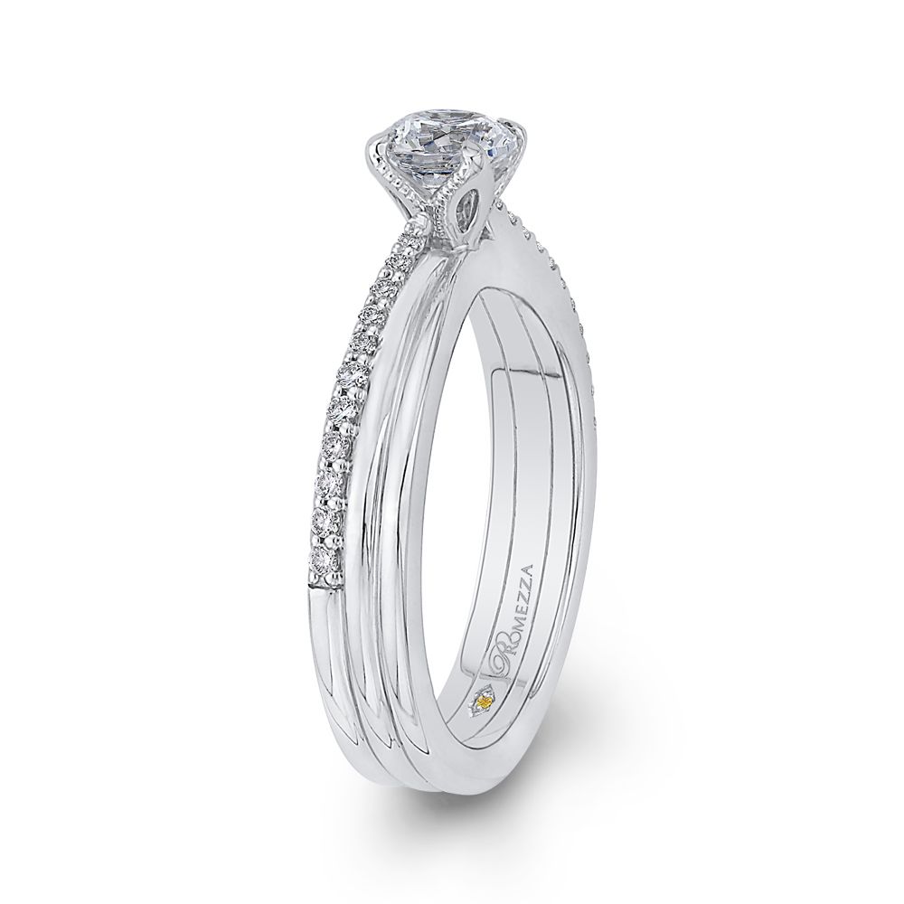 Diamond Engagement Ring in 14K White Gold