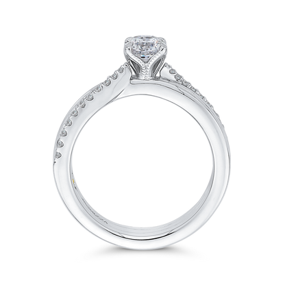 Diamond Engagement Ring in 14K White Gold