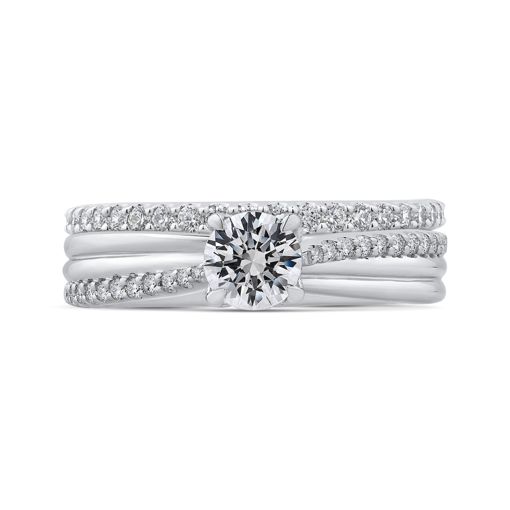 Diamond Engagement Ring in 14K White Gold