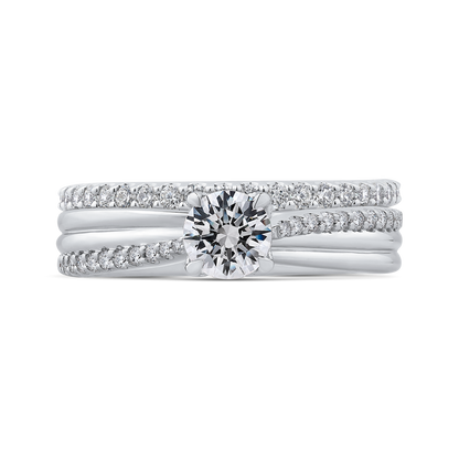 Diamond Engagement Ring in 14K White Gold