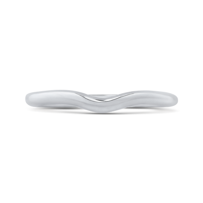 Plain Wedding Band in 14K White Gold