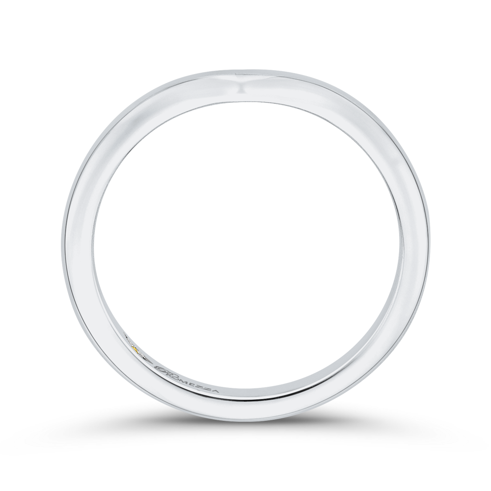 Plain Wedding Band in 14K White Gold