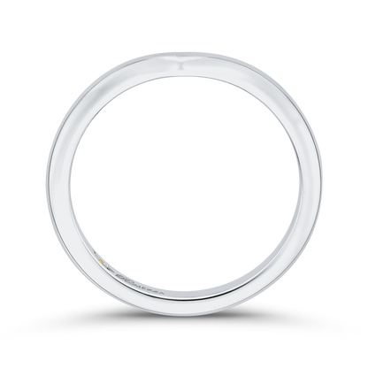 Plain Wedding Band in 14K White Gold