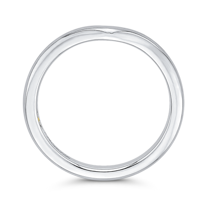 Plain Wedding Band in 14K White Gold