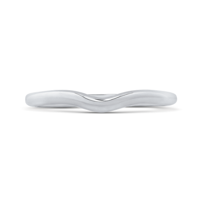 Plain Wedding Band in 14K White Gold