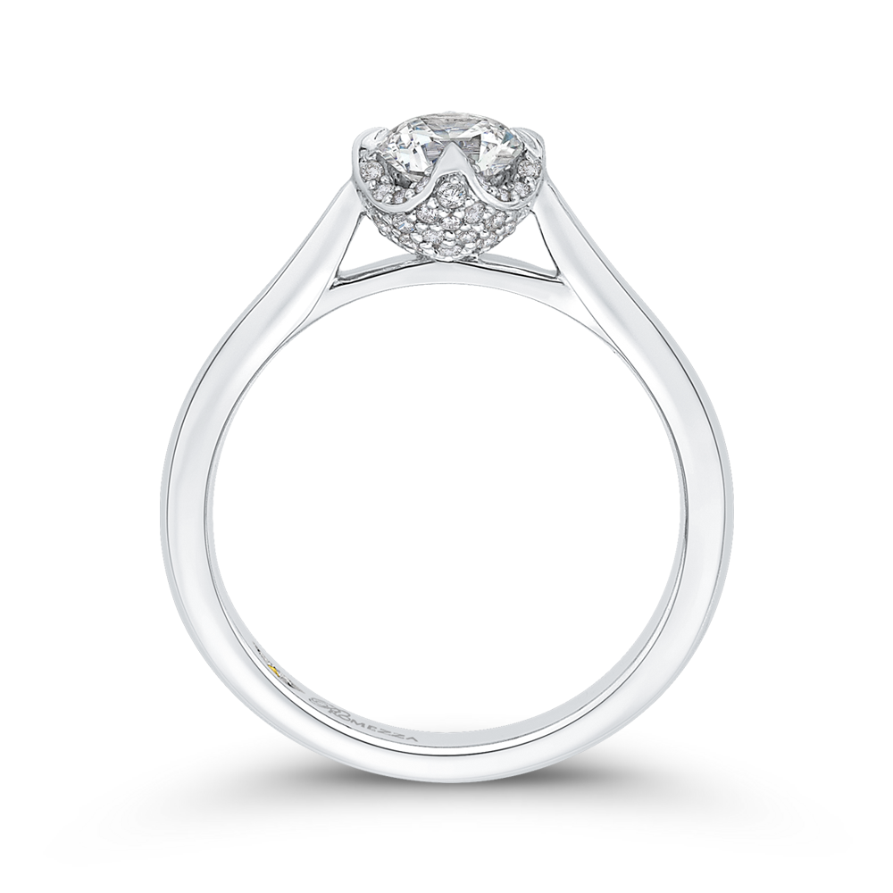 Diamond Engagement Ring in 14K White Gold