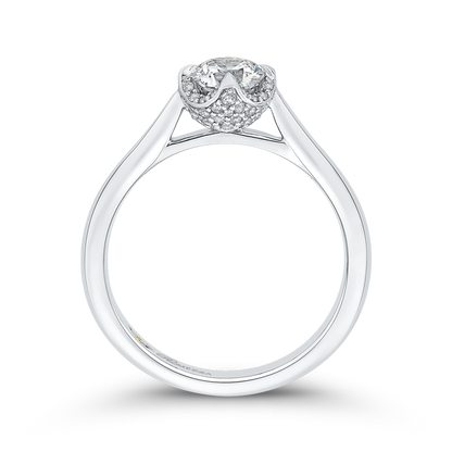 Diamond Engagement Ring in 14K White Gold