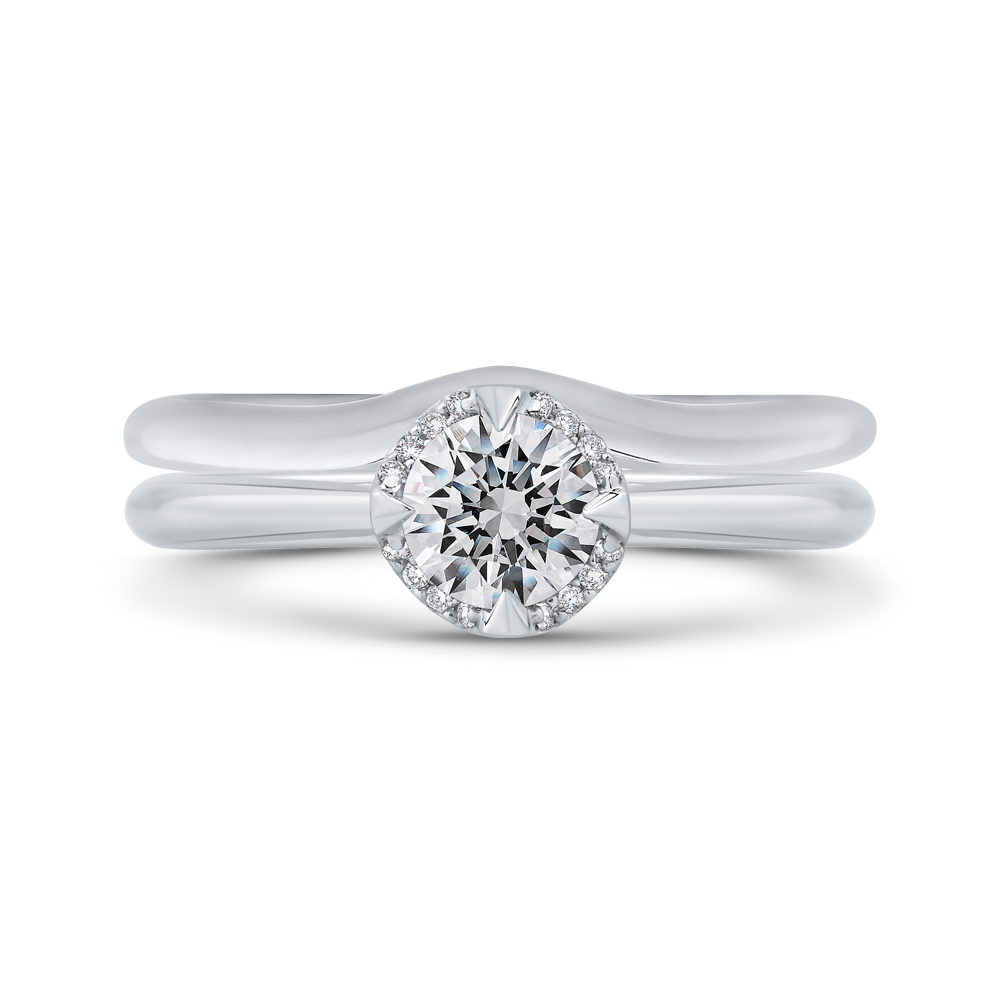 Diamond Engagement Ring in 14K White Gold