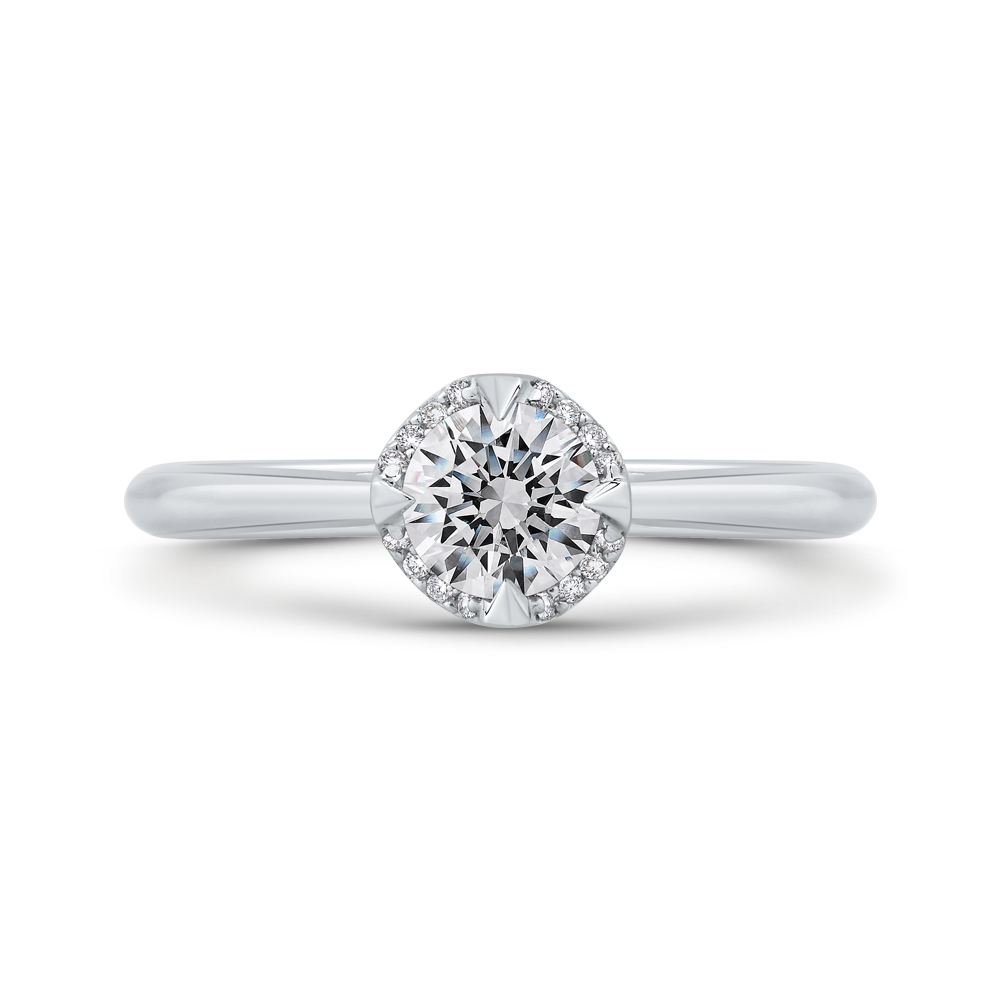 Diamond Engagement Ring in 14K White Gold