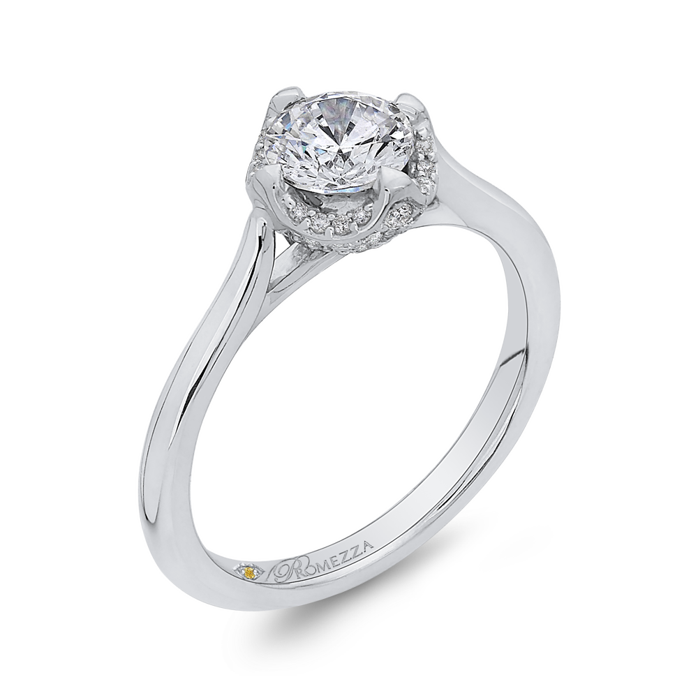 Diamond Engagement Ring in 14K White Gold