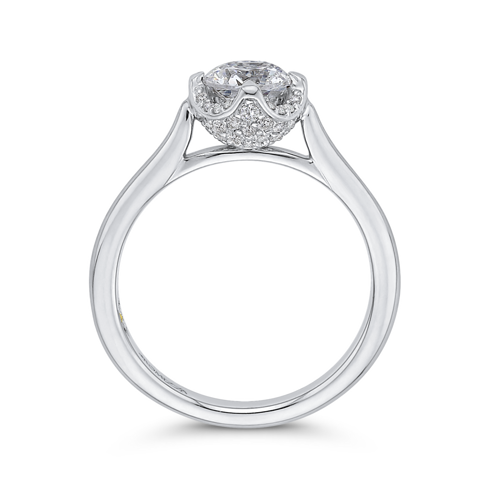 Diamond Engagement Ring in 14K White Gold