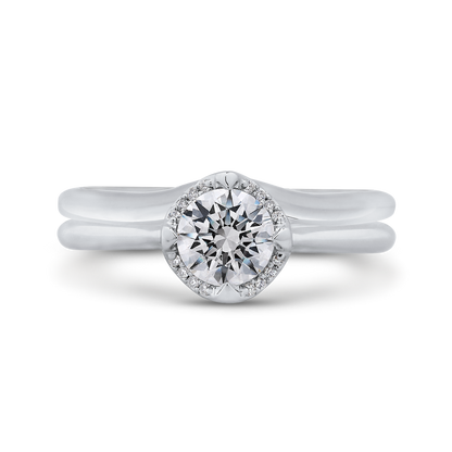 Diamond Engagement Ring in 14K White Gold